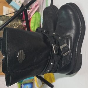Harley-Davidson Black Leather Boots